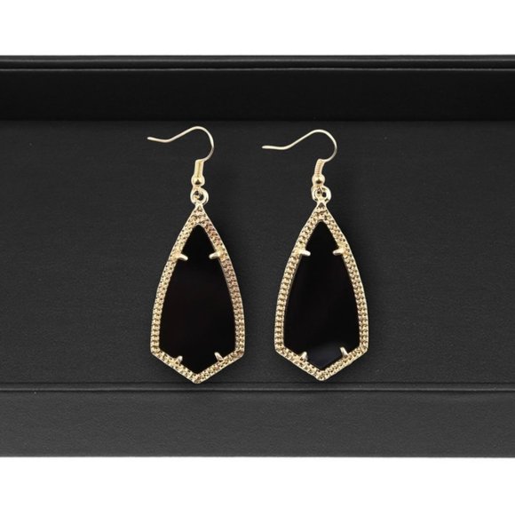 Jet Black Adelaide Earrings - Picture 6 of 9